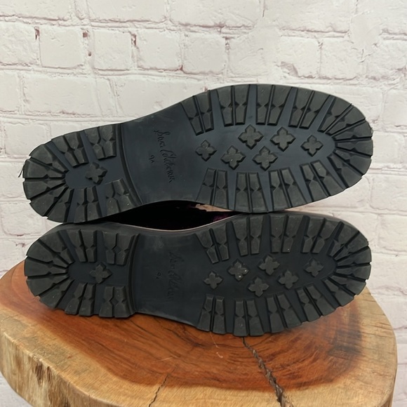 Sam Edelman Browan Crushed Velvet Ribbon Lace Up Boots - Picture 10 of 11